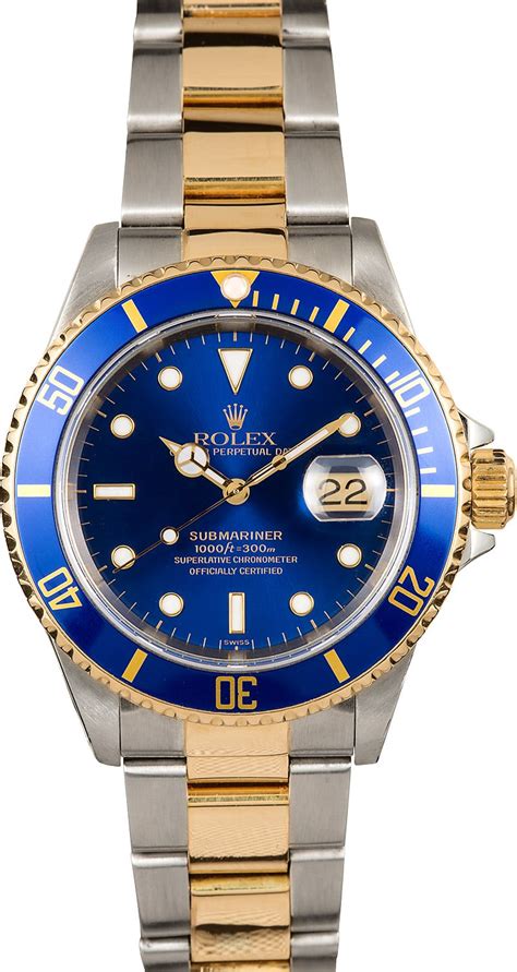 blue rolex mens|Rolex blue face submariner.